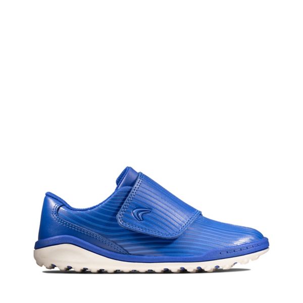 Clarks Girls Circuit Swift Kid Trainers Blue | CA-6420589